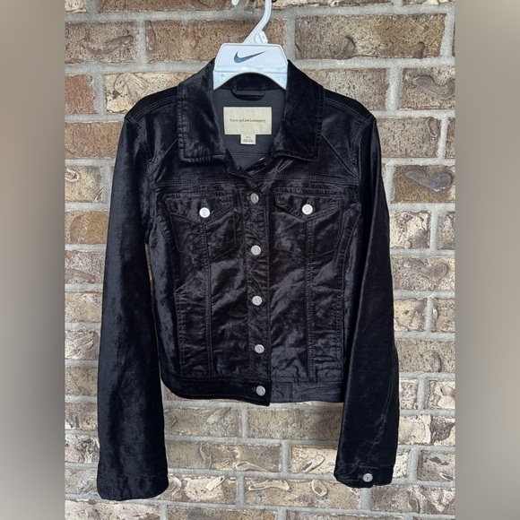 PILCRO AND THE LETTERPRESS Black Classic Velvet Jacket Size S - Picture 3 of 12
